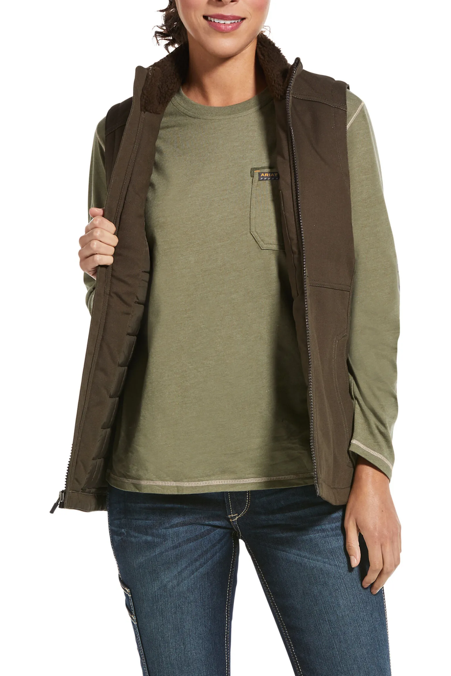 Ariat Rebar Duracanvas isolert damevest