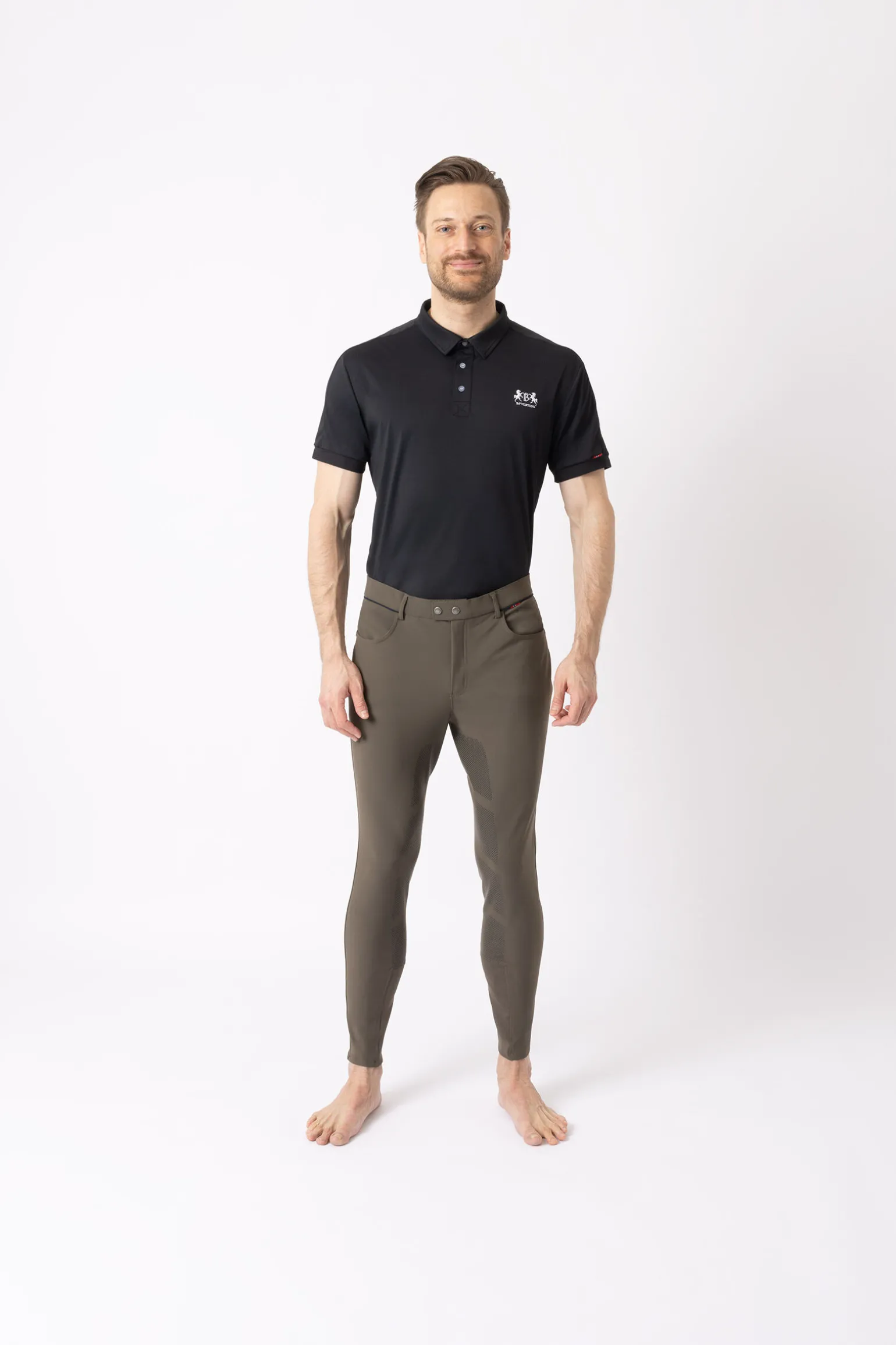 B Vertigo Damien helforsterket ridebukse, herre