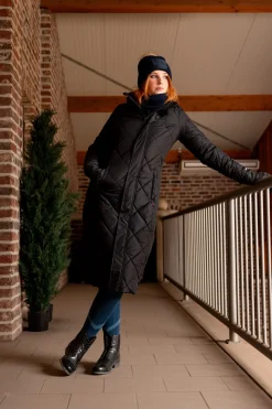 B Vertigo Gem lettfôret frakk til dame