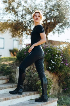 B Vertigo Natalia ridebukser med blondelommer, dame