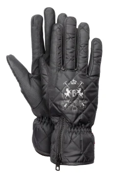 B Vertigo Onyx Vanntette polstrede ridehansker