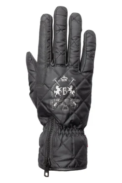 B Vertigo Onyx Vanntette polstrede ridehansker