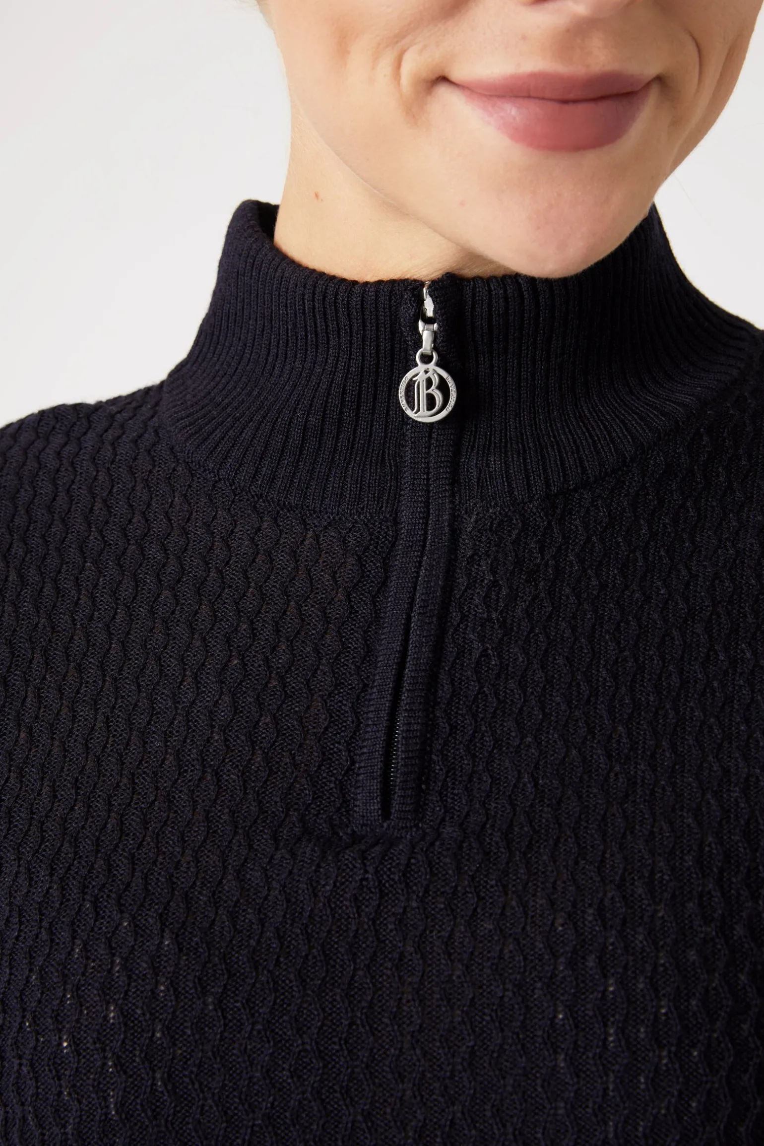 B Vertigo Ruth strikket pullover med glidelås