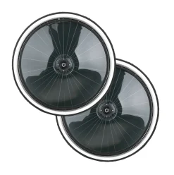 Finntack sulky hjul 28", rustfritt stål m/PVC-dekke (selges i par)