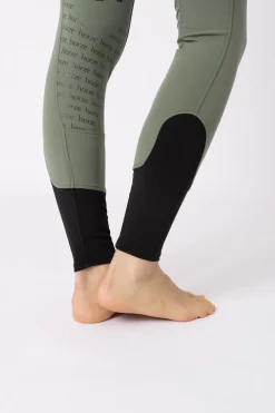 Helforsterkede ridebukser med høyt liv og silikon, dame