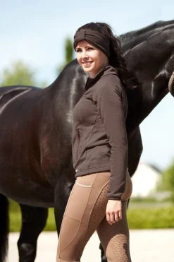 Horze Addison pannebånd i fleece til dame