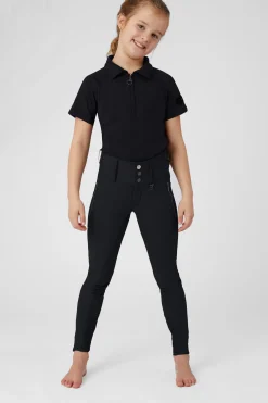 Horze Andrea helforsterkede ridebukser med høyt liv, barn