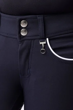 Horze Aubrey ridebukse, helforsterket med silikon, høyt liv, barn