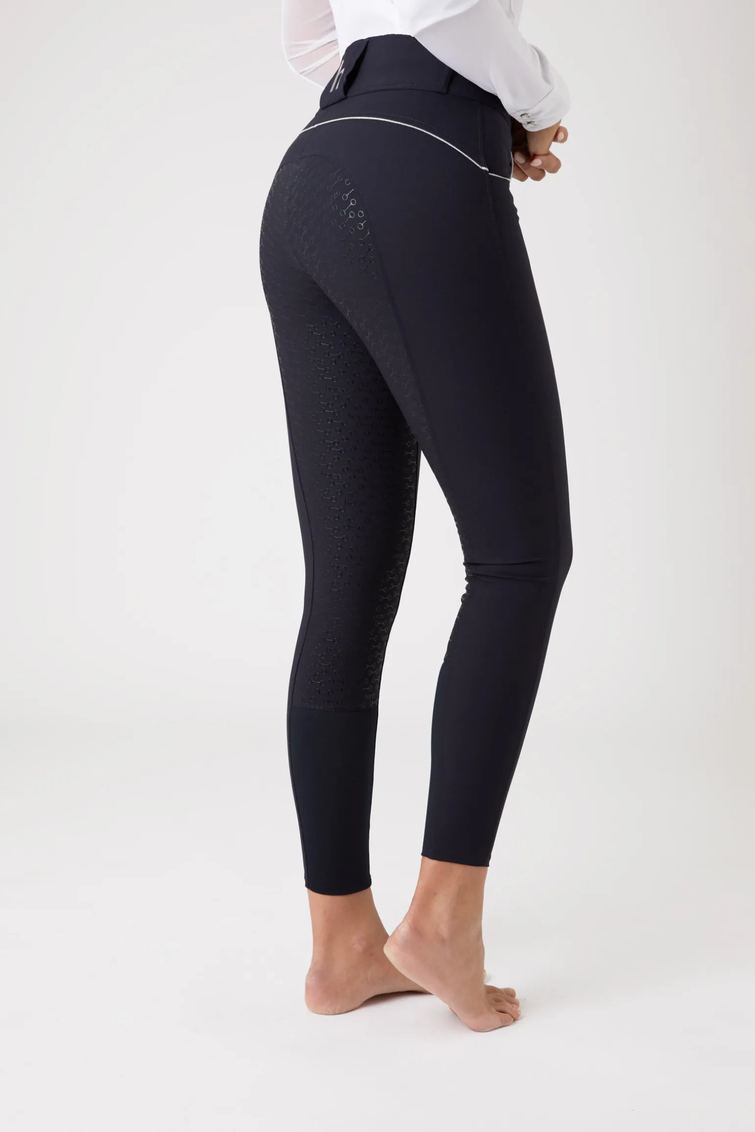 Horze Aubrey ridebukse med høyt liv og helforsterket med silikon, dame