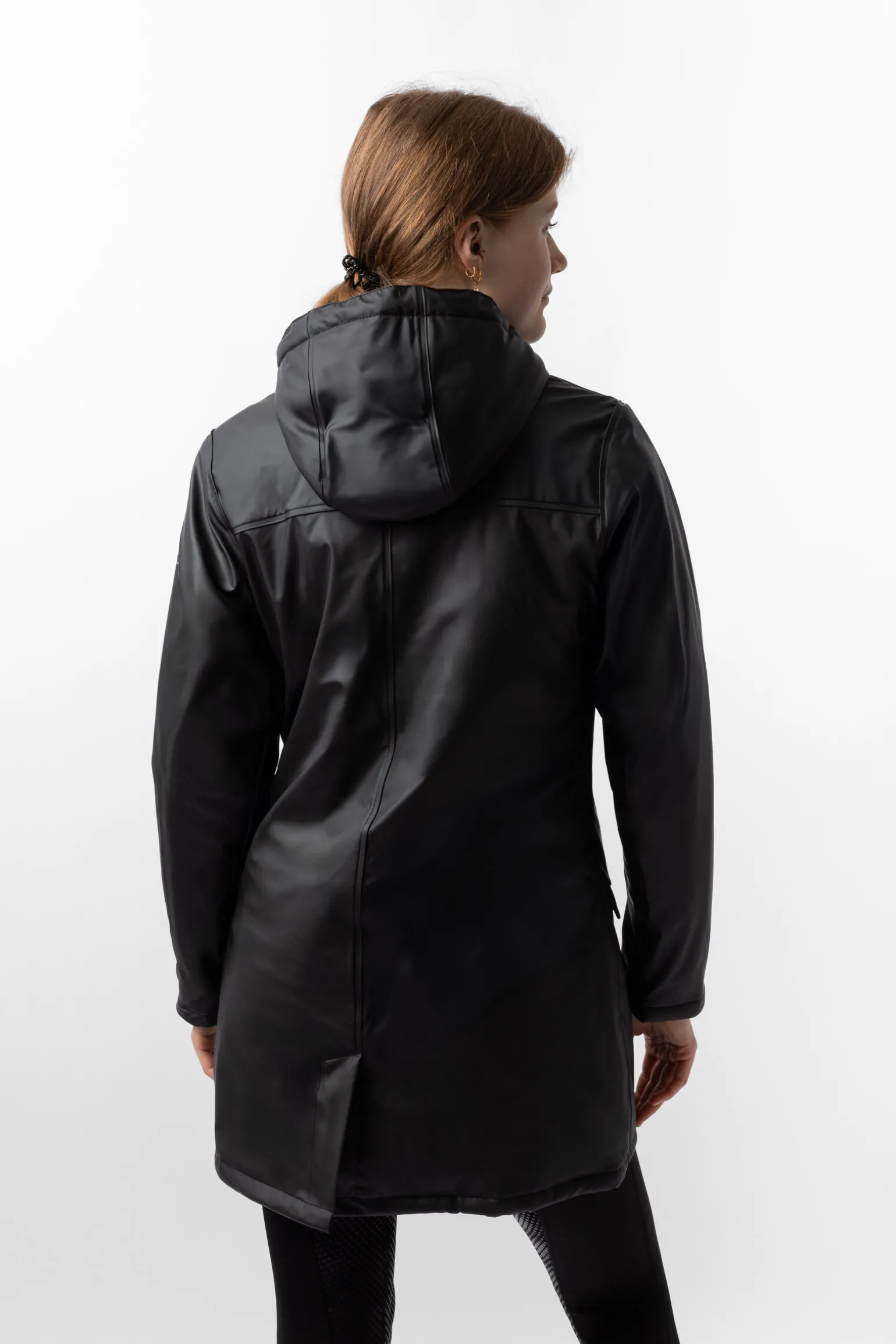 Horze Billie PU regnjakke med fleece, dame