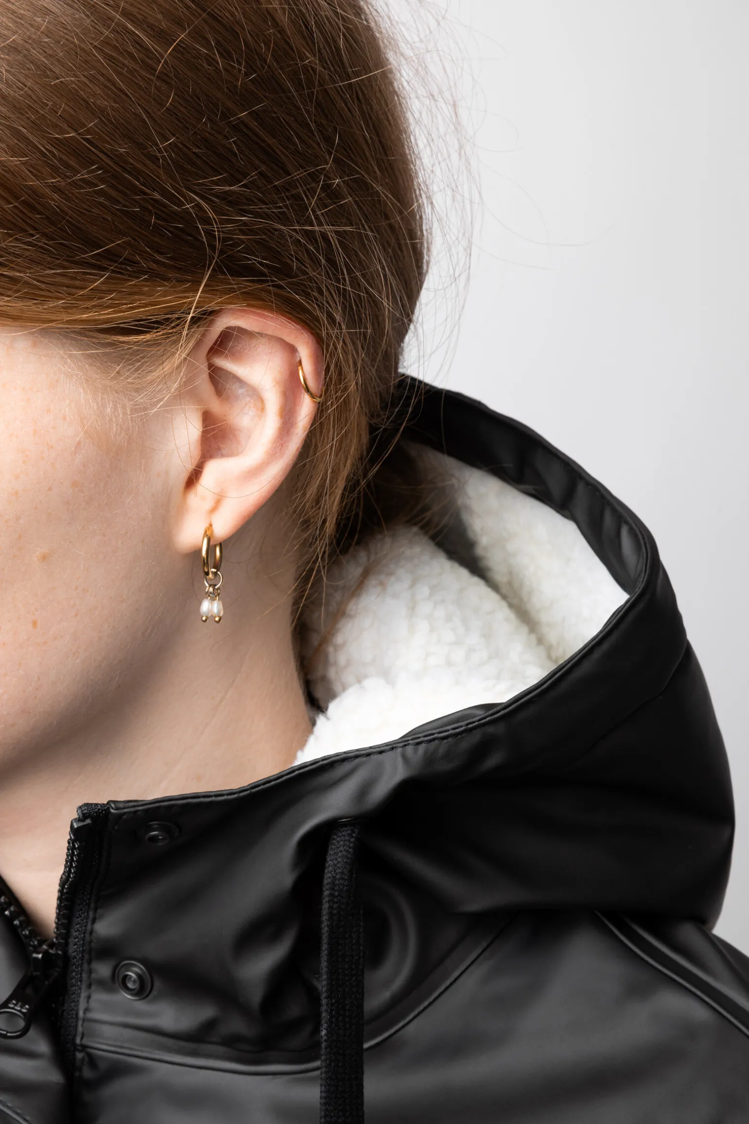 Horze Billie PU regnjakke med fleece, dame