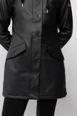 Horze Billie PU regnjakke med fleece, dame