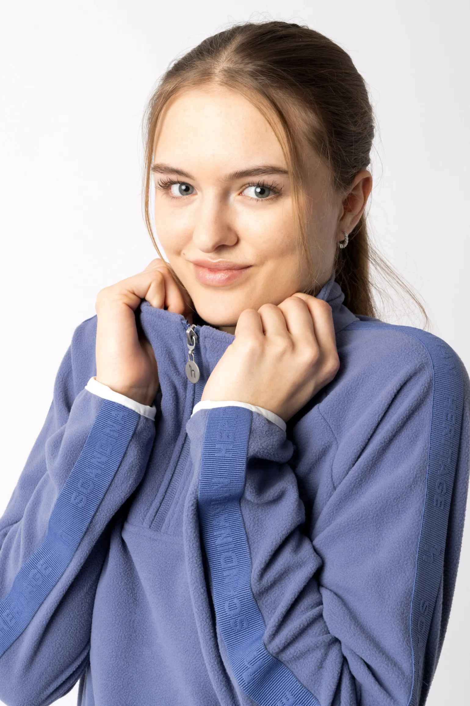 Horze Christa ridejakke i fleece med halv glidelås, til dame