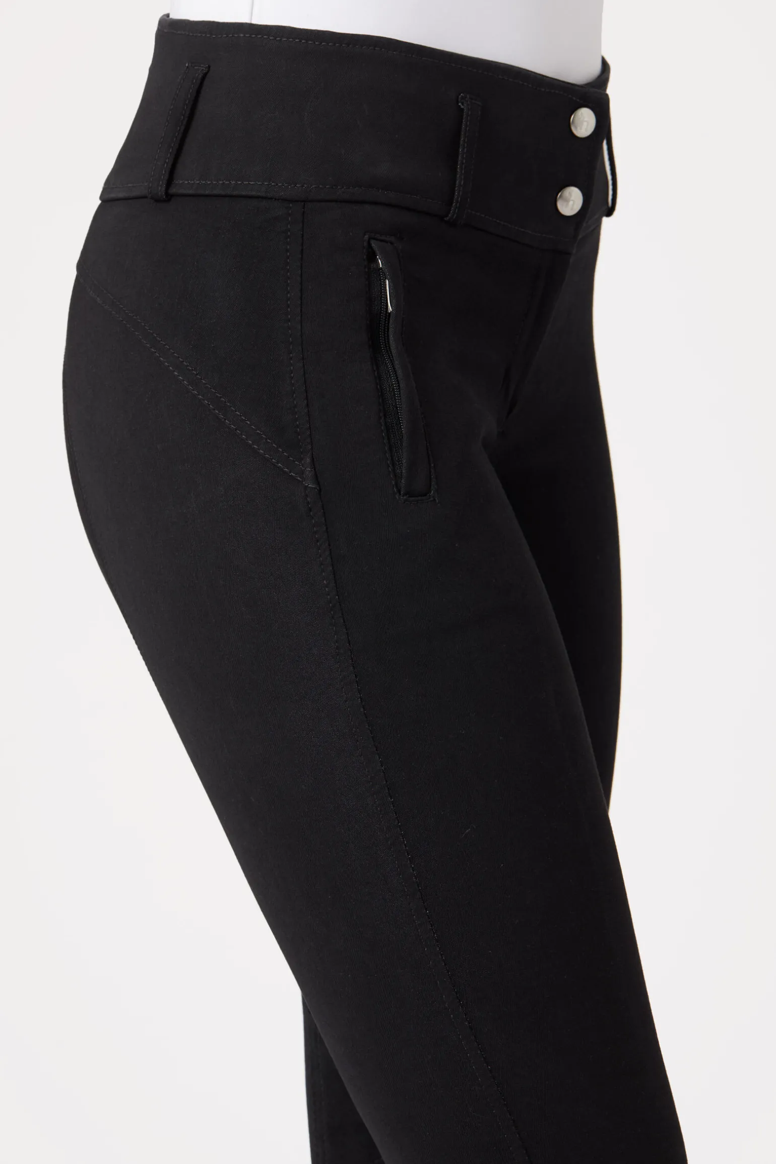 Horze Daniela ridebukser, kneforsterket med lær, dame