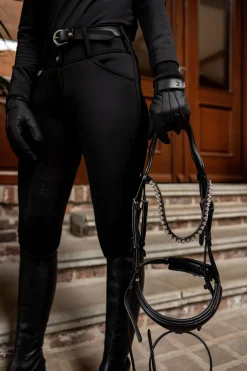 Horze fleecefôrede hansker i PU lær