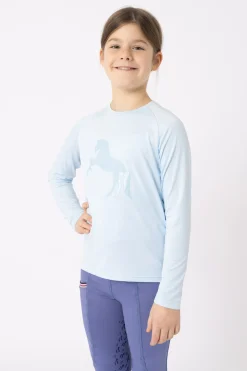 Horze Flora funksjonell langermet genser til barn