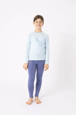 Horze Flora funksjonell langermet genser til barn