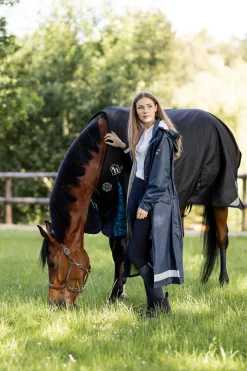 Horze Hazel lang regnjakke med splitt, dame