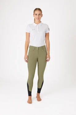 Horze helforsterkede ridebukser med silikon full grip og høyt liv til dame