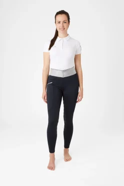 Horze helforsterket ridetights med silikon og glitterlinning, dame