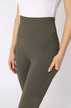 Horze Janine sømløse, helforsterkede ridetights med telefonlomme til dame