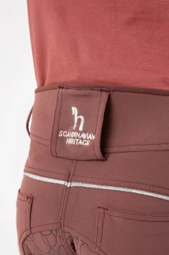 Horze Leighton Teens helforsterkede ridebukser med silikon og telefonlomme