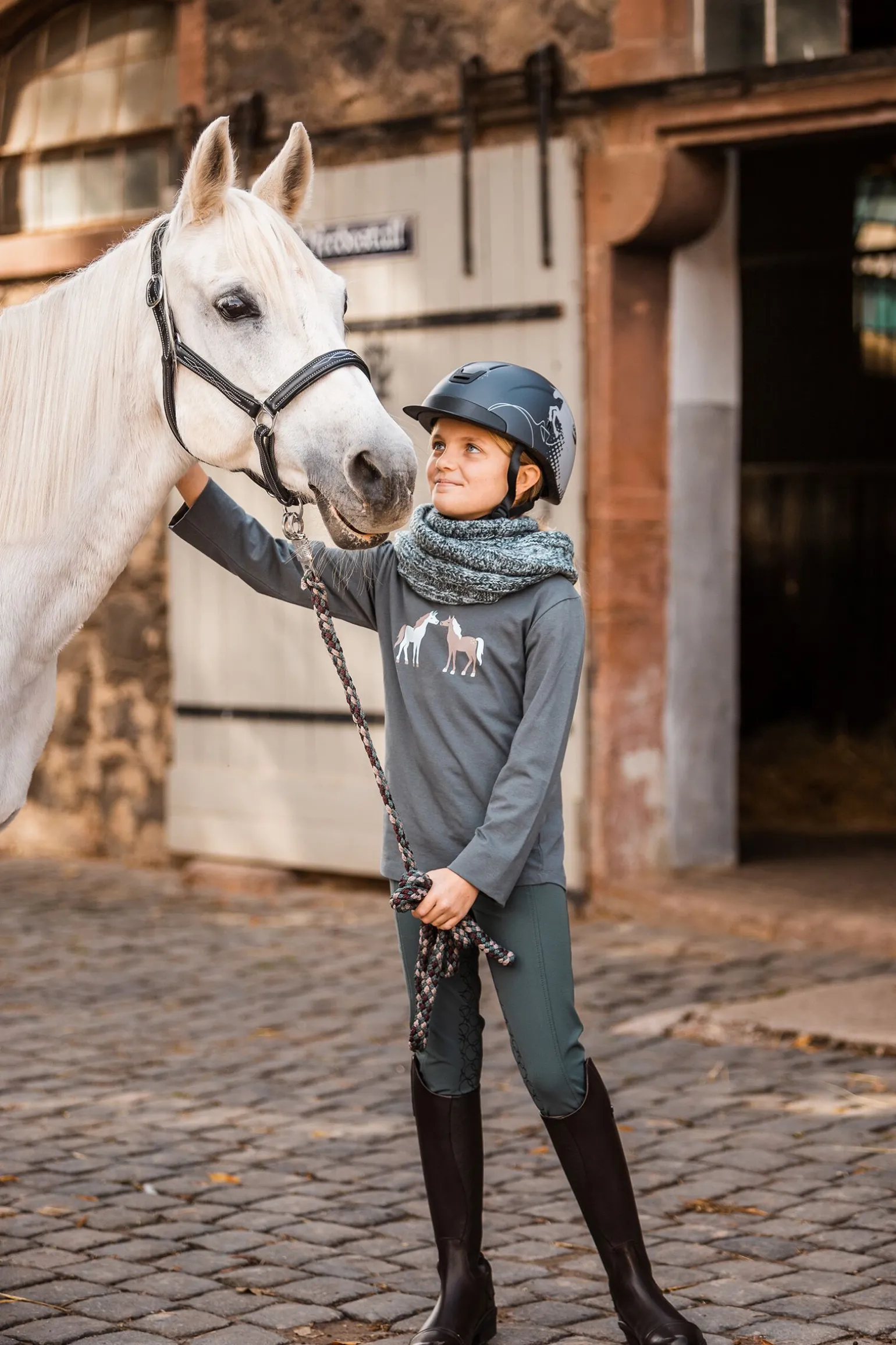 Horze Leighton Teens strikket løkkeskjerf