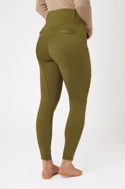 Horze Mira helforsterkede thermo-ridebukser til dame