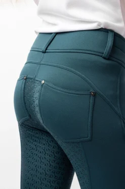 Horze Rhea helforsterket thermoridebukse med baklommer, barn