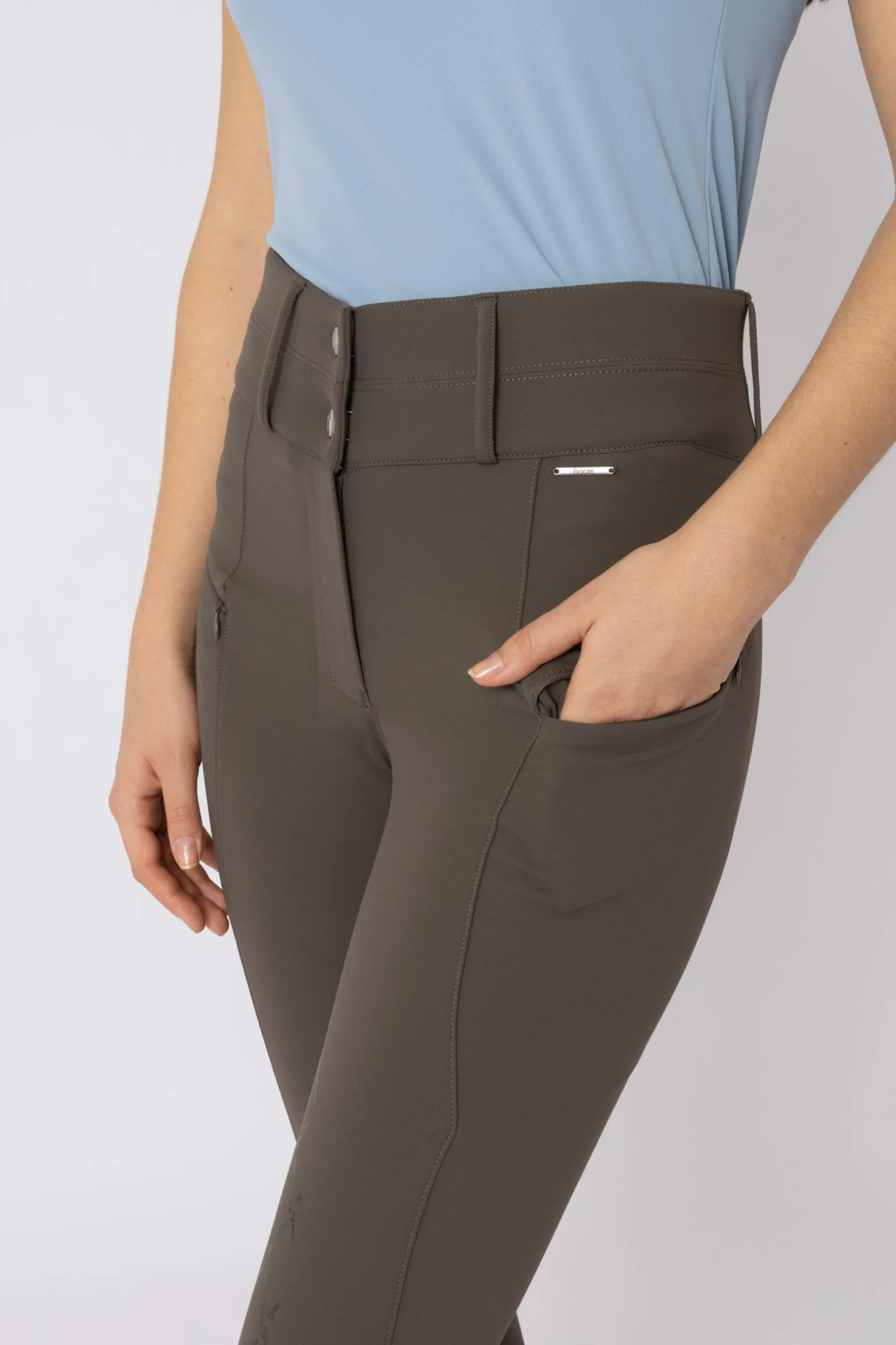 Horze Sophie helforsterket ridebukse med høyt liv til dame