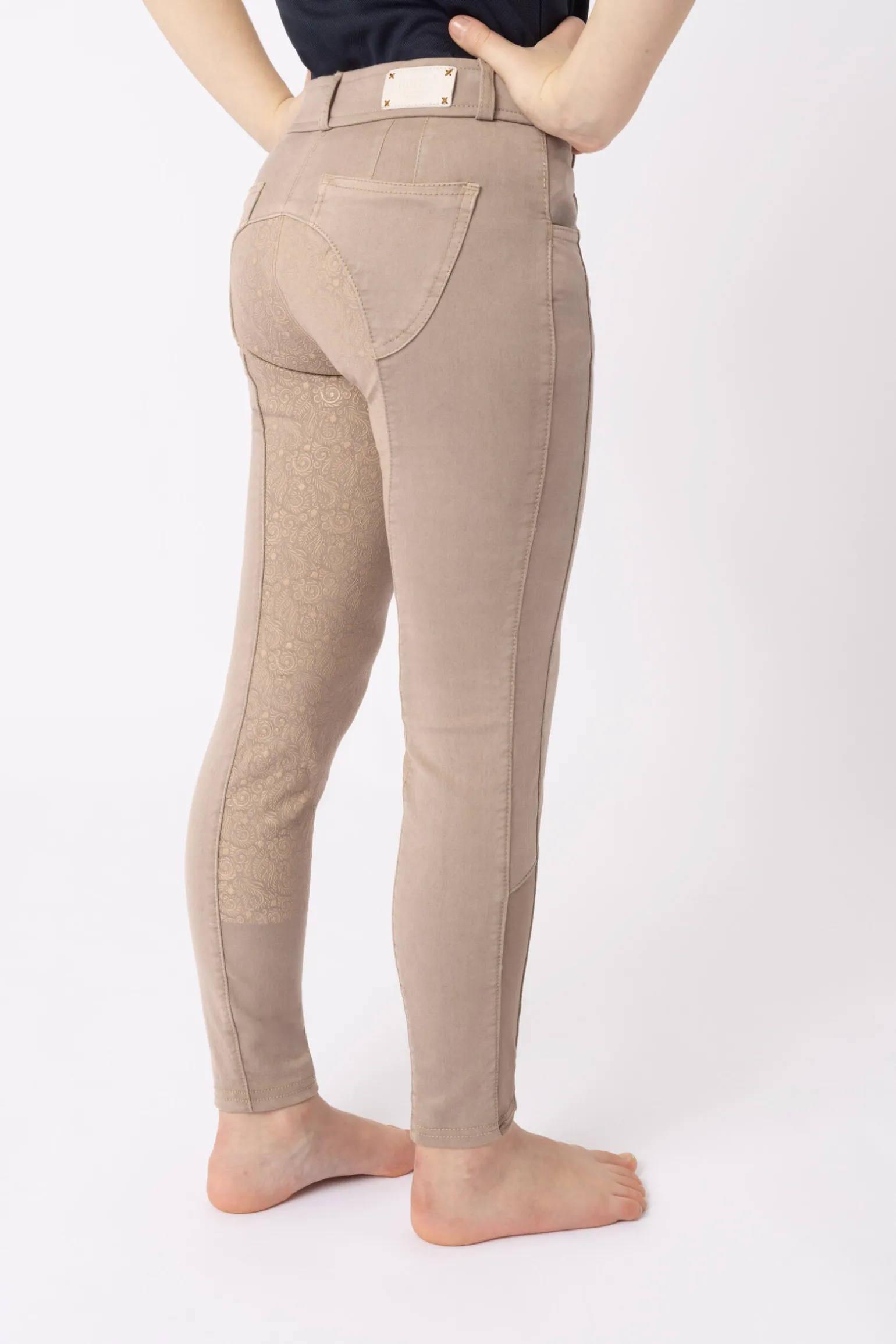 Horze Suki helforsterket ridebukse til barn