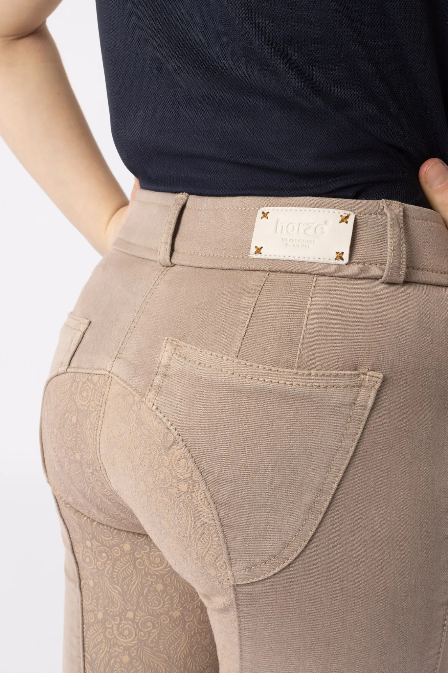 Horze Suki helforsterket ridebukse til barn