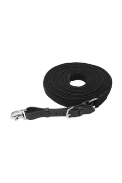 Kavalkade longeringsline, myk, svart, 9,5 m