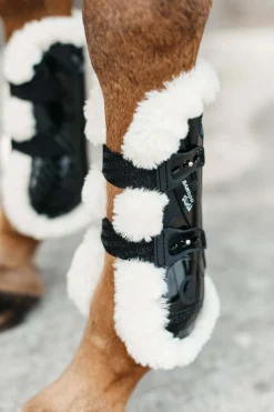 Kentucky Horsewear Vegan elastiske senebelegg med bambus og saueskinn