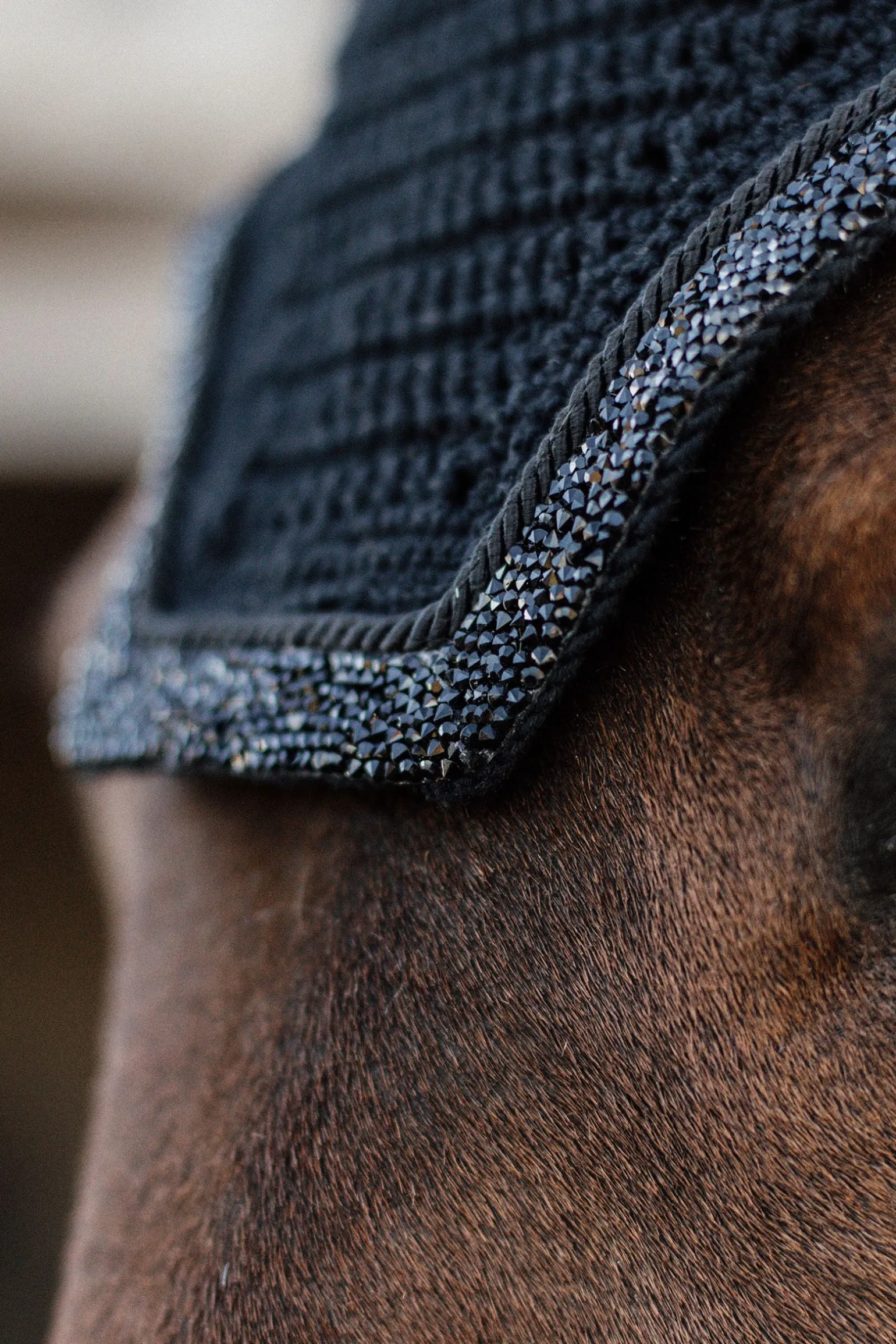 Kentucky Horsewear Wellington Glitter Stone ørehette, lydløs