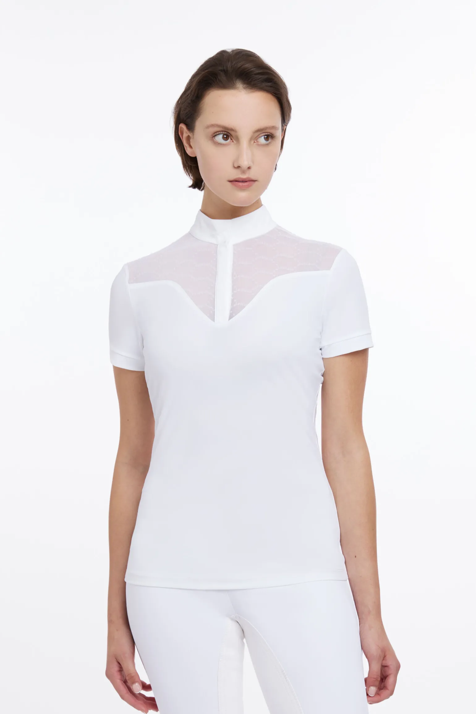 LeMieux Emily kortermet stevneskjorte for kvinner