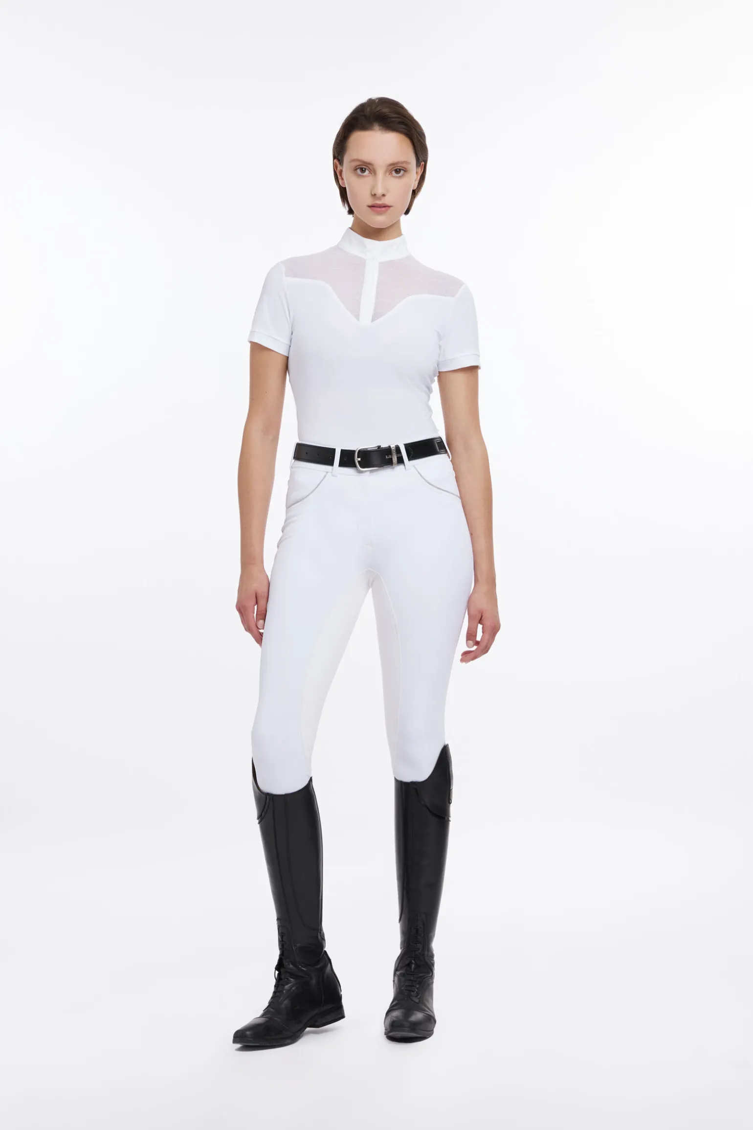 LeMieux Emily kortermet stevneskjorte for kvinner