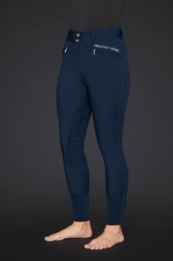 Mountain Horse Diana dame ridebukser med helforsterket sete i imitert skinn