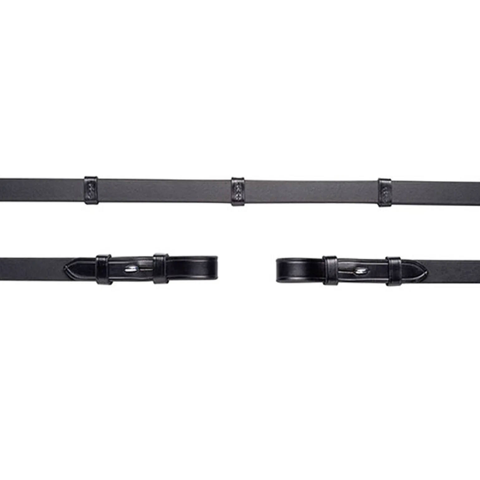 Schockermöhle Sports lærtøyler, krok&spenne, stoppere, 16mm, 5 stop