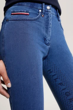 Tommy Hilfiger Equestrian Queens Denim Full Grip Ridebukse