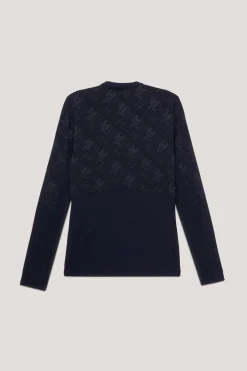 Tommy Hilfiger Equestrian Cologne Reflekterende langarmet 1/4 glidelås treningsgenser