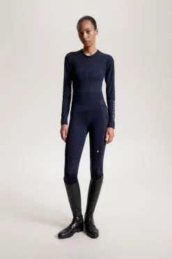 Tommy Hilfiger Equestrian Cologne Reflekterende langarmet 1/4 glidelås treningsgenser