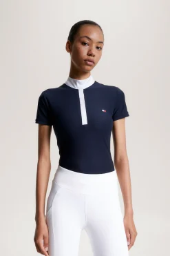 Tommy Hilfiger Equestrian Chelsea Avkjølende Polo-skjorte med korte ermer og logo