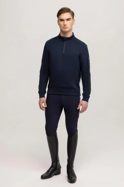 Tommy Hilfiger Equestrian Dallas herre genser med 1/4 glidelås