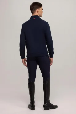 Tommy Hilfiger Equestrian Dallas herre genser med 1/4 glidelås