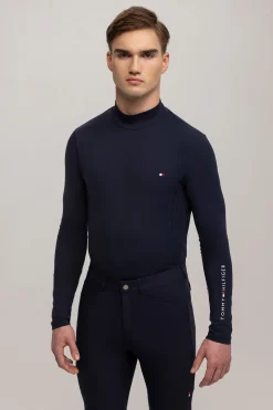 Tommy Hilfiger Equestrian Phoenix herre langermet skjorte med høy hals