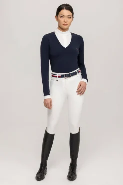 Tommy Hilfiger Equestrian Montana dames 2-i-1 stevneskjorte