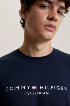 Tommy Hilfiger Equestrian Williamsburg T-skjorte med grafisk trykk og korte ermer