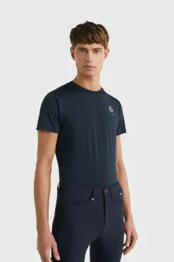 Tommy Hilfiger Equestrian Performance Crest herre t-skjorte med trykk